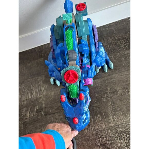 Imaginext Lot Ultra Ice Blue T Rex Dinosaur Pirate Alligator Walking Dino 30x16 - Picture 7 of 11